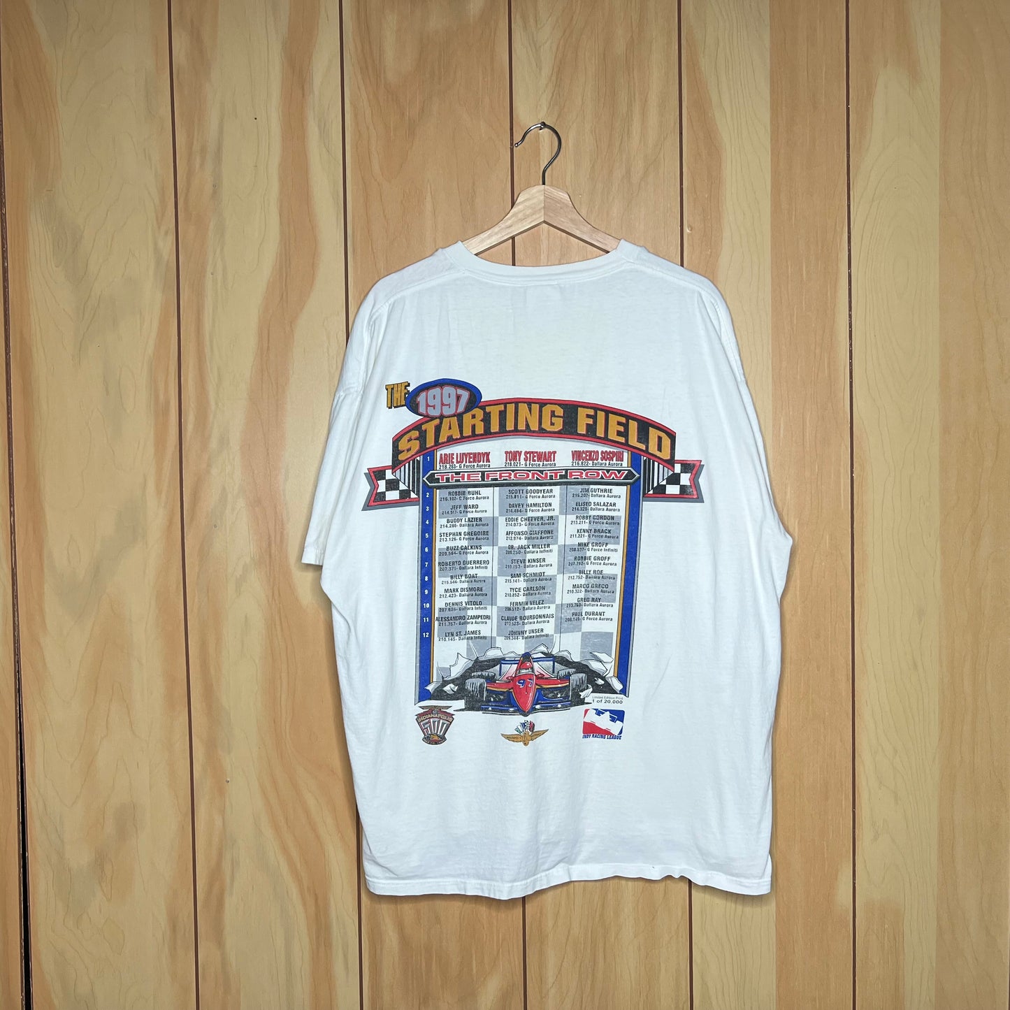 1997 Indianapolis 500 Race Indy Car Racing Car Shirt Size XXL