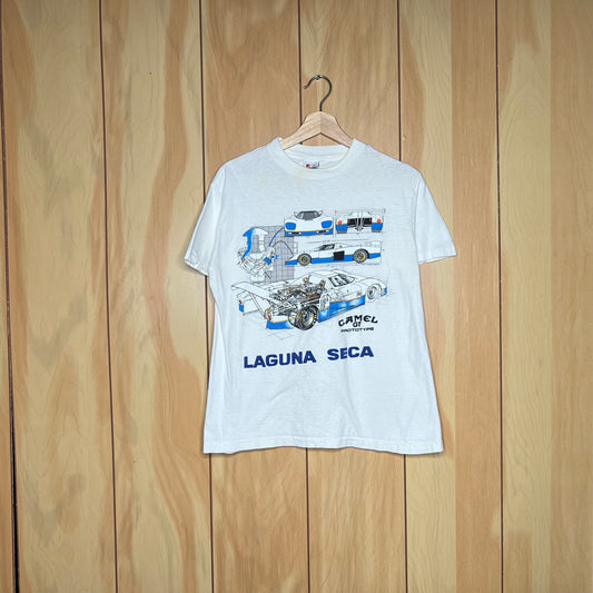 80s Camel GT Prototype Laguna Seca  Road Racing Car Shirt Size Medium
