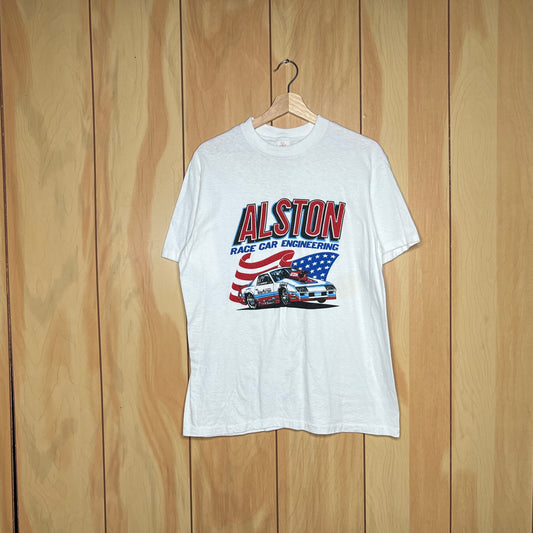 80s Alston Race Car Engineering Chevy Camaro Z28 Pro Stock Drag Racing Shirt Size Large