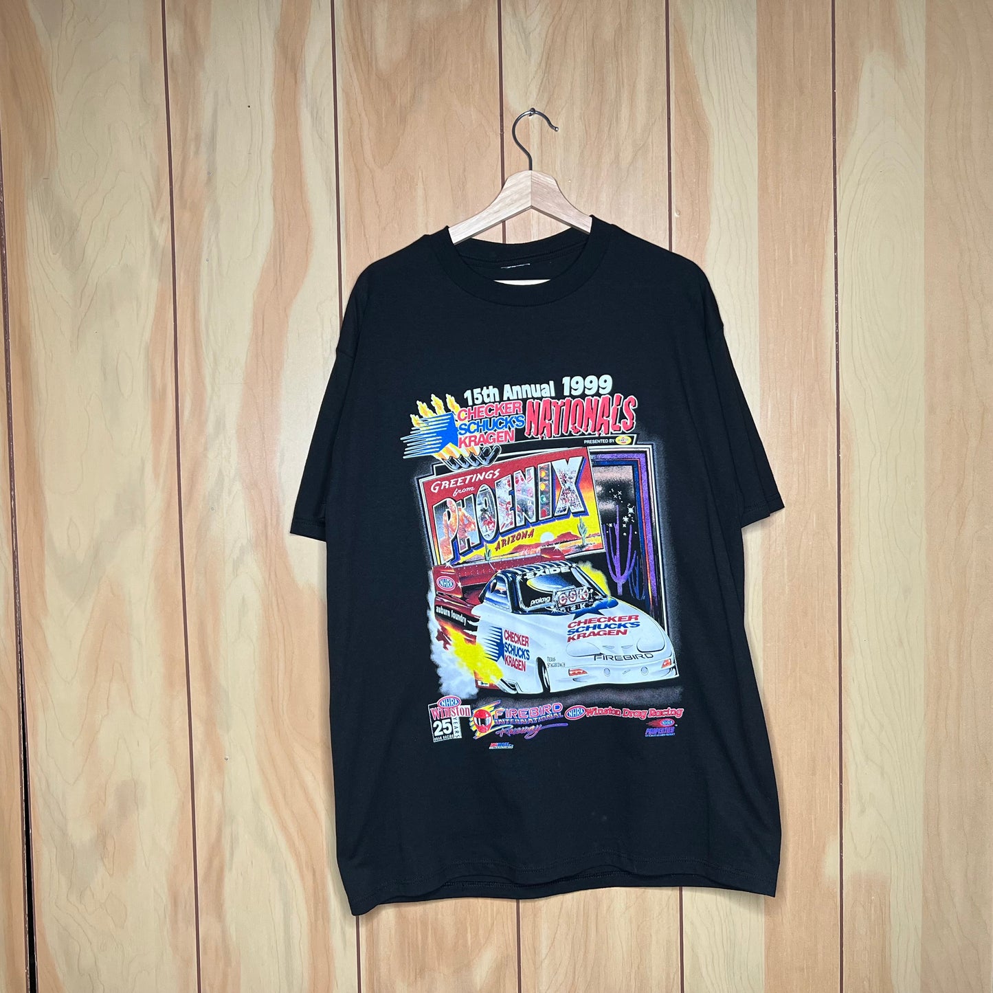 1999 Phoenix Pontiac Firebird International Drag Racing Shirt Size XL
