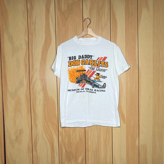 80s Big Daddy The Legend Don Garlits Florida Dragster Drag Racing Shirt Size Medium