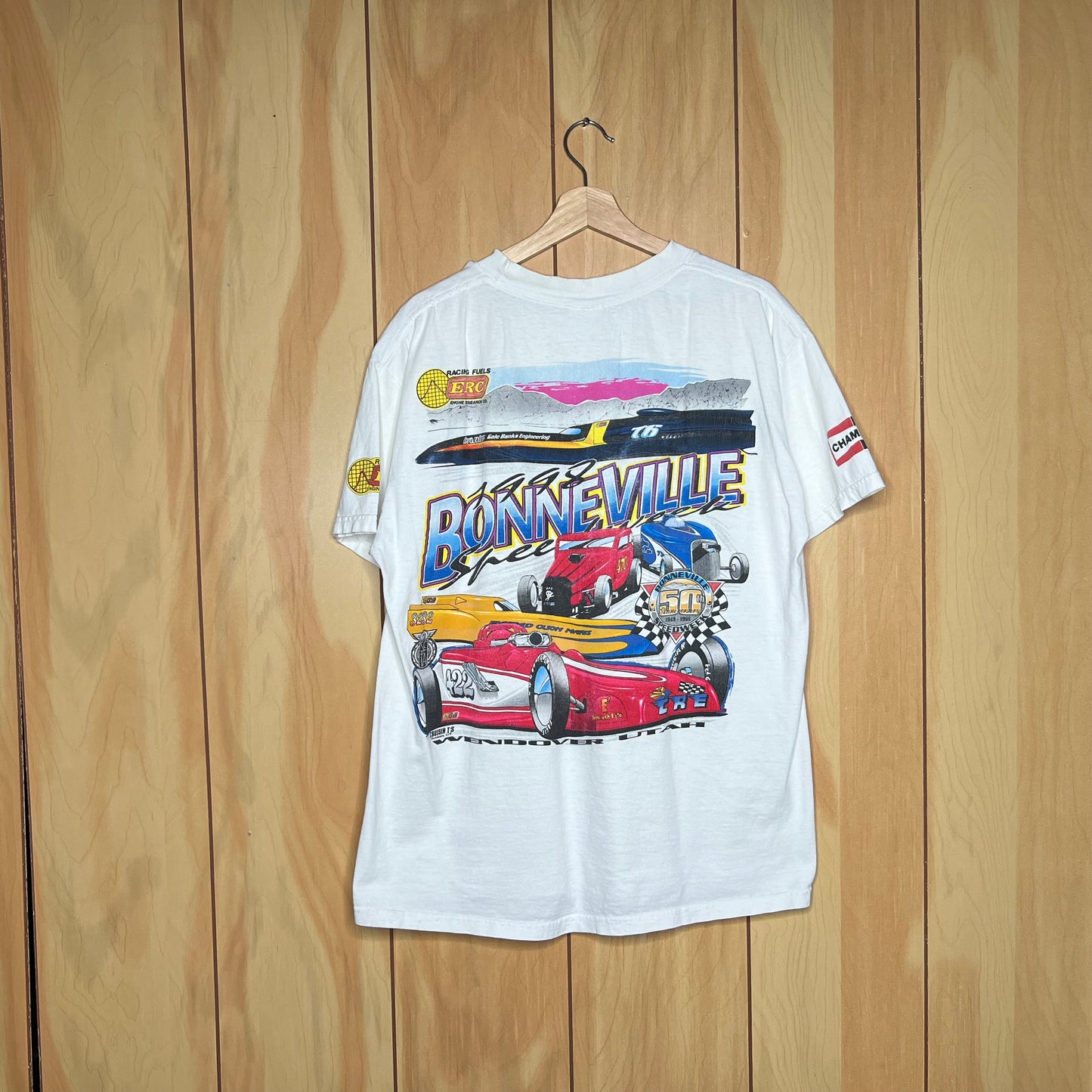 1998 Bonneville Speedweek MOPAR Top Speed Car Shirt Size Large