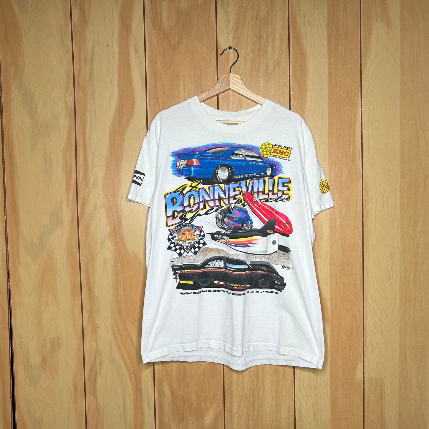 1998 Bonneville Speedweek MOPAR Top Speed Car Shirt Size Large