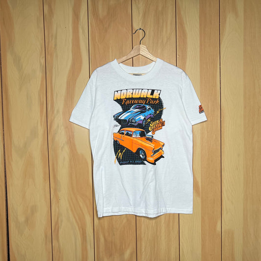 1990 Super Chevy Show Norwalk Raceway Park Camaro Bel Air Car Shirt Size Large