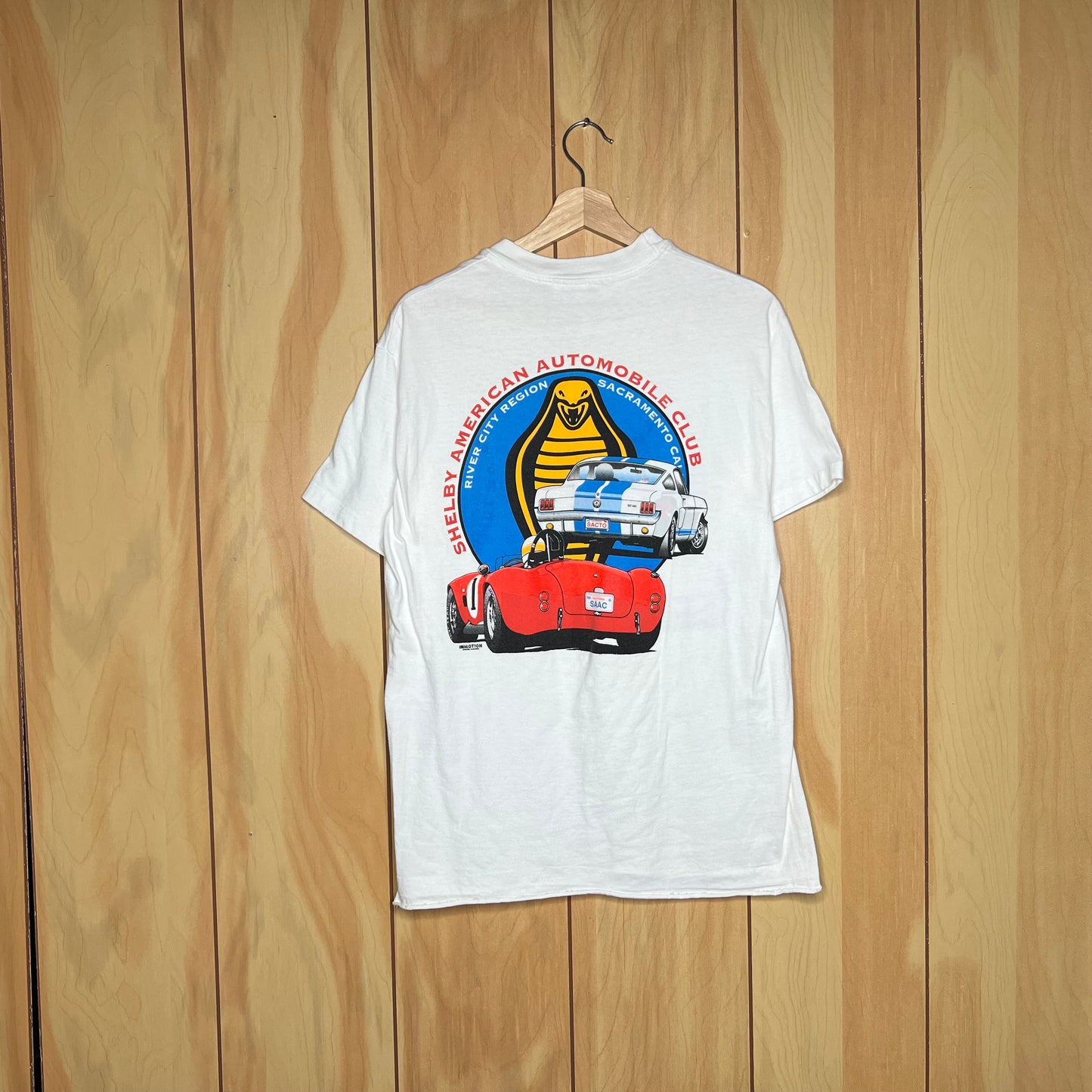 90s Shelby American Club GT350 Cobra Car Shirt Size Medium