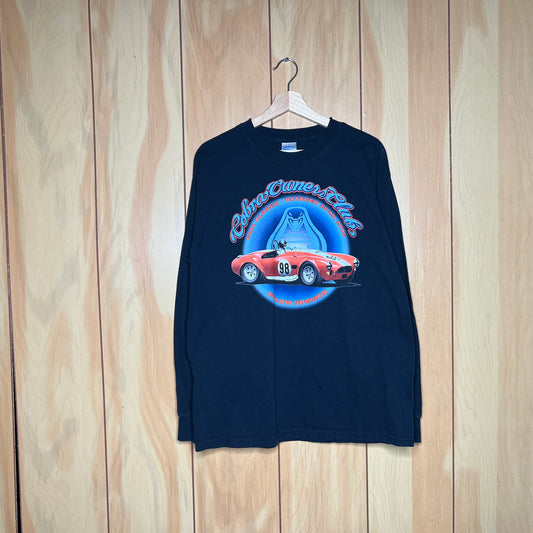 00s Cobra Owners Club Shelby Cobra Car Long Sleeve Shirt Size Large