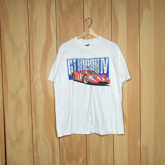90s Ford GT Mark IV Le Mans Blueprint for Victory Car Shirt Size XL
