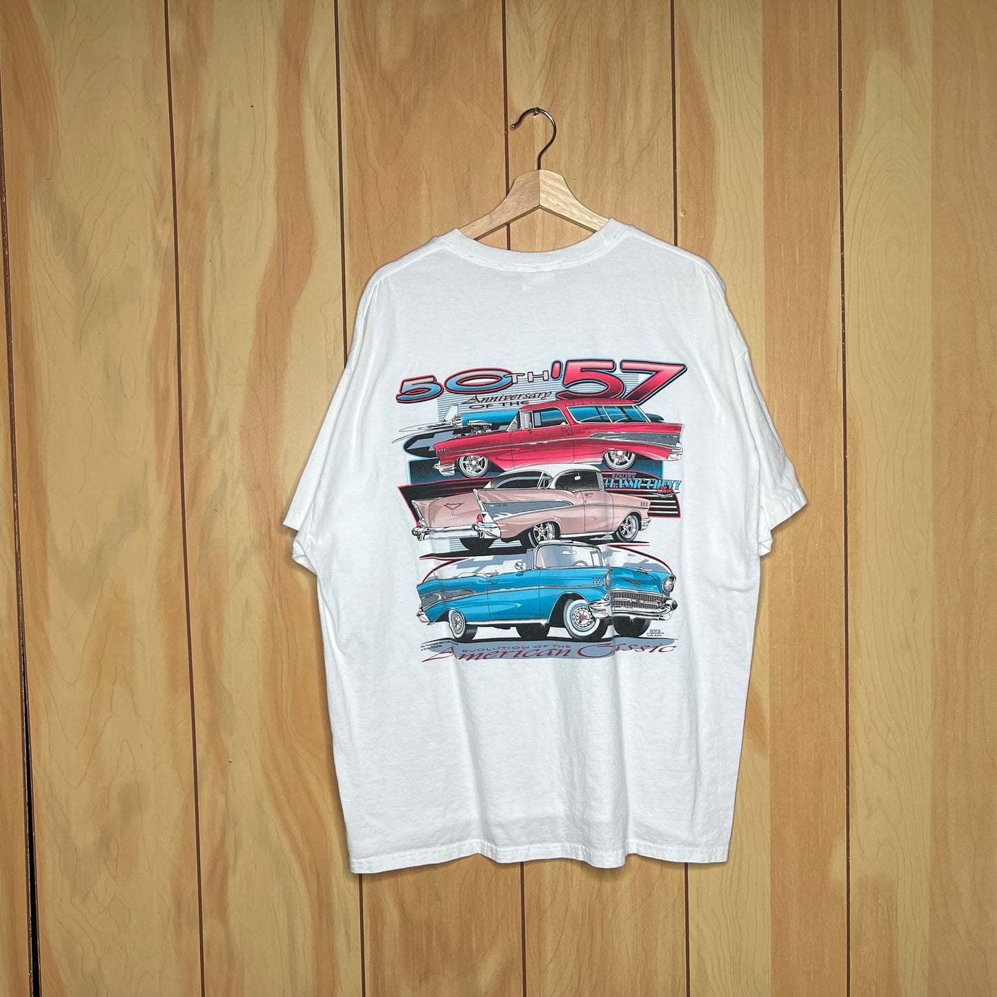 00s 50th Anniversary of the 57 Chevy Bel Air Shirt Size XXL