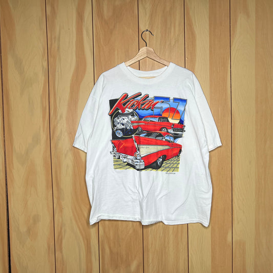 90s Kickin 57 Chevy Bel Air Car Shirt Size XXL
