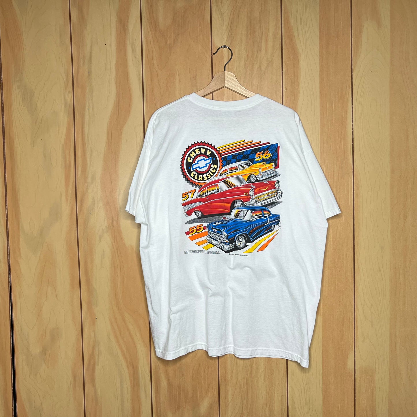 00s Chevy Bel Air Classics Car Shirt Size XXL