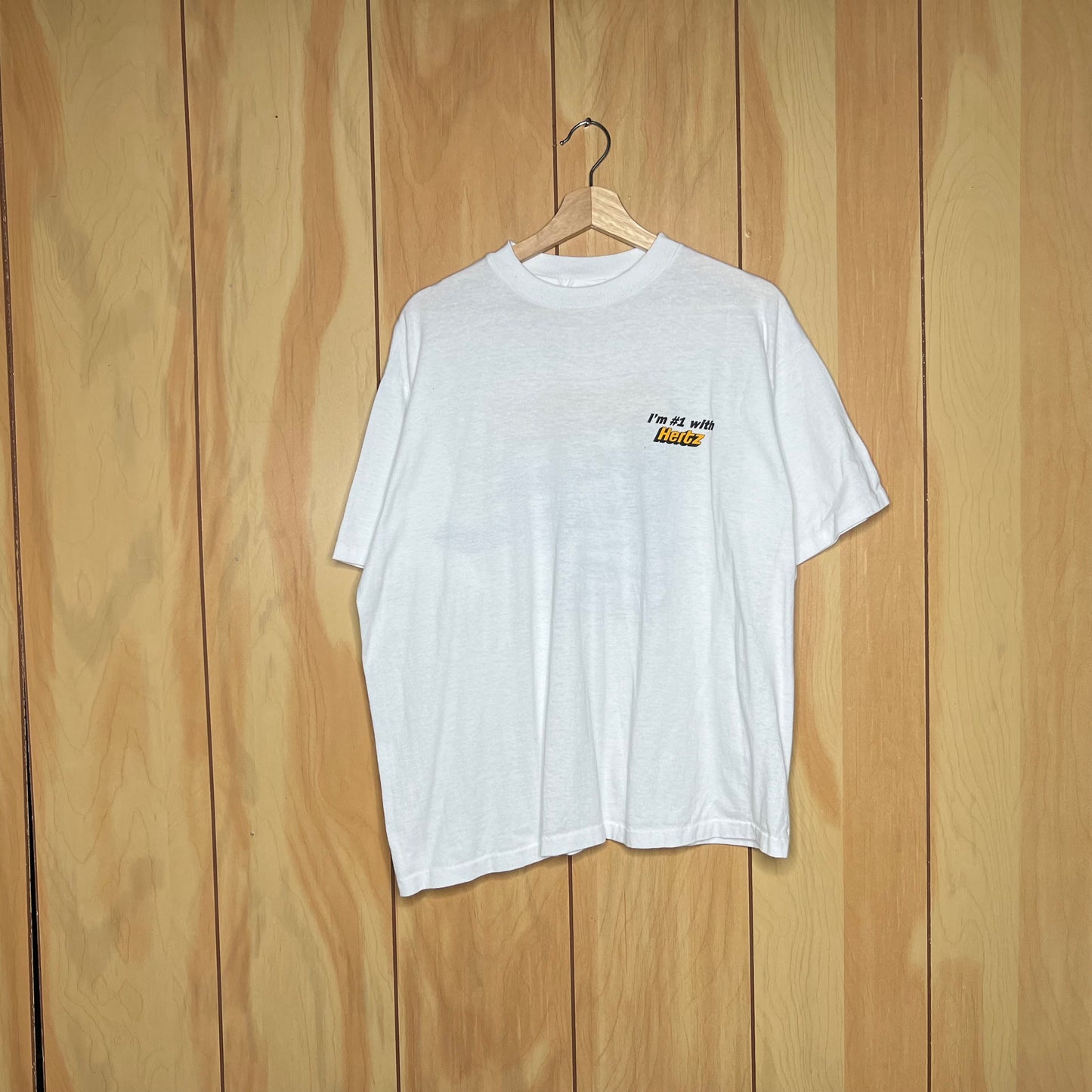 90s Hertz Ford Thunderbird Promo Car Shirt Size XL