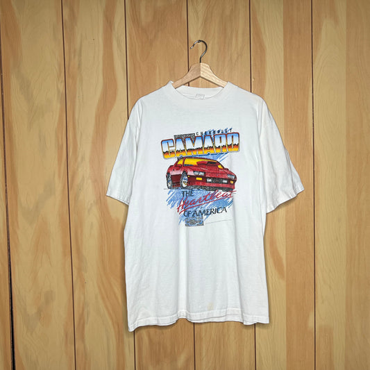90s Chevrolet Chevy Camaro 3rd Gen Heartbeat of America Shirt Size XL