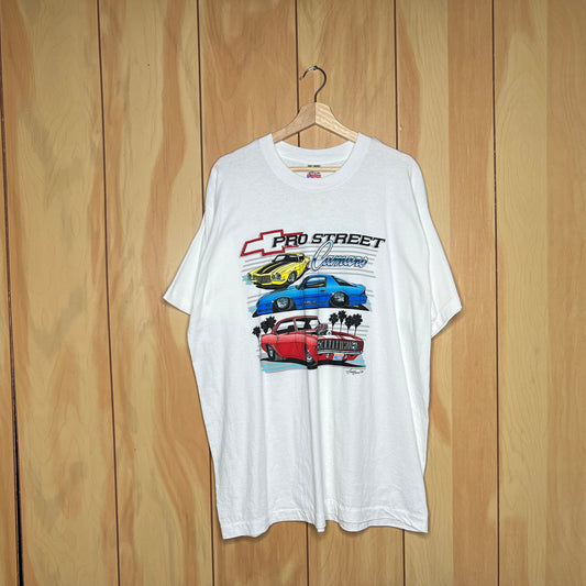 90s Chevy Pro Street Camaro Drag Racing Shirt Size XXL