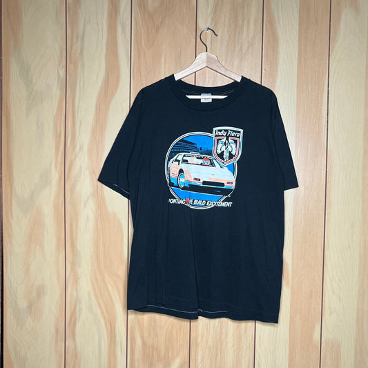 80s Pontiac Fiero Indy We Build Excitement Shirt Size XL