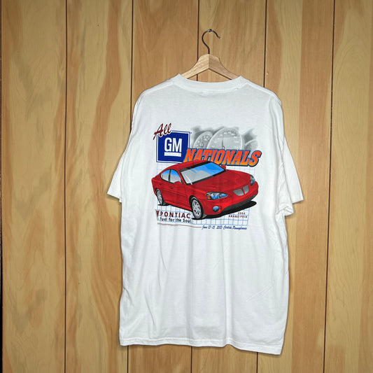 00s All GM Nationals Pontiac Grand Prix Promo Shirt Size XL