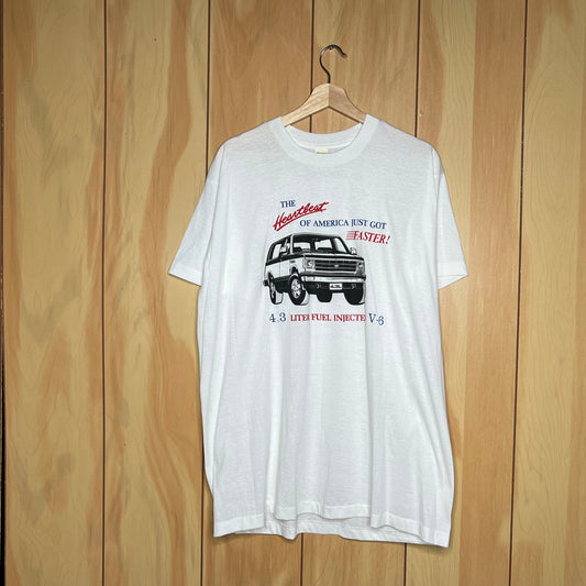 80s Chevy K5 Blazer Heartbeat of America got Faster Promo Shirt Size XXL