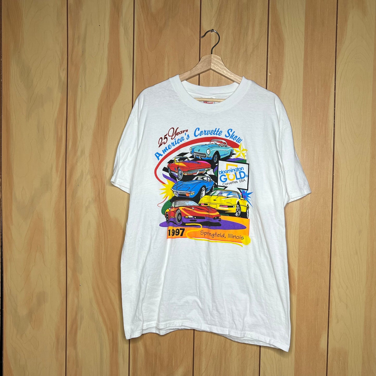 1997 Bloomington Gold Americas Corvette Car Show Shirt Size Large