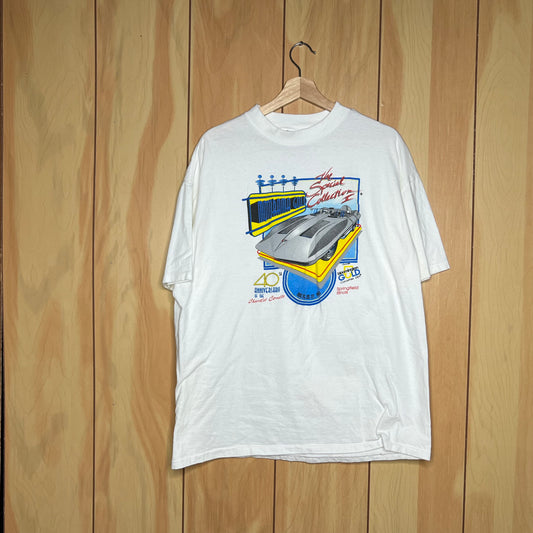 90s Chevy Corvette Prototype Motorama Gold Special Collection Car Show Shirt Size XXL