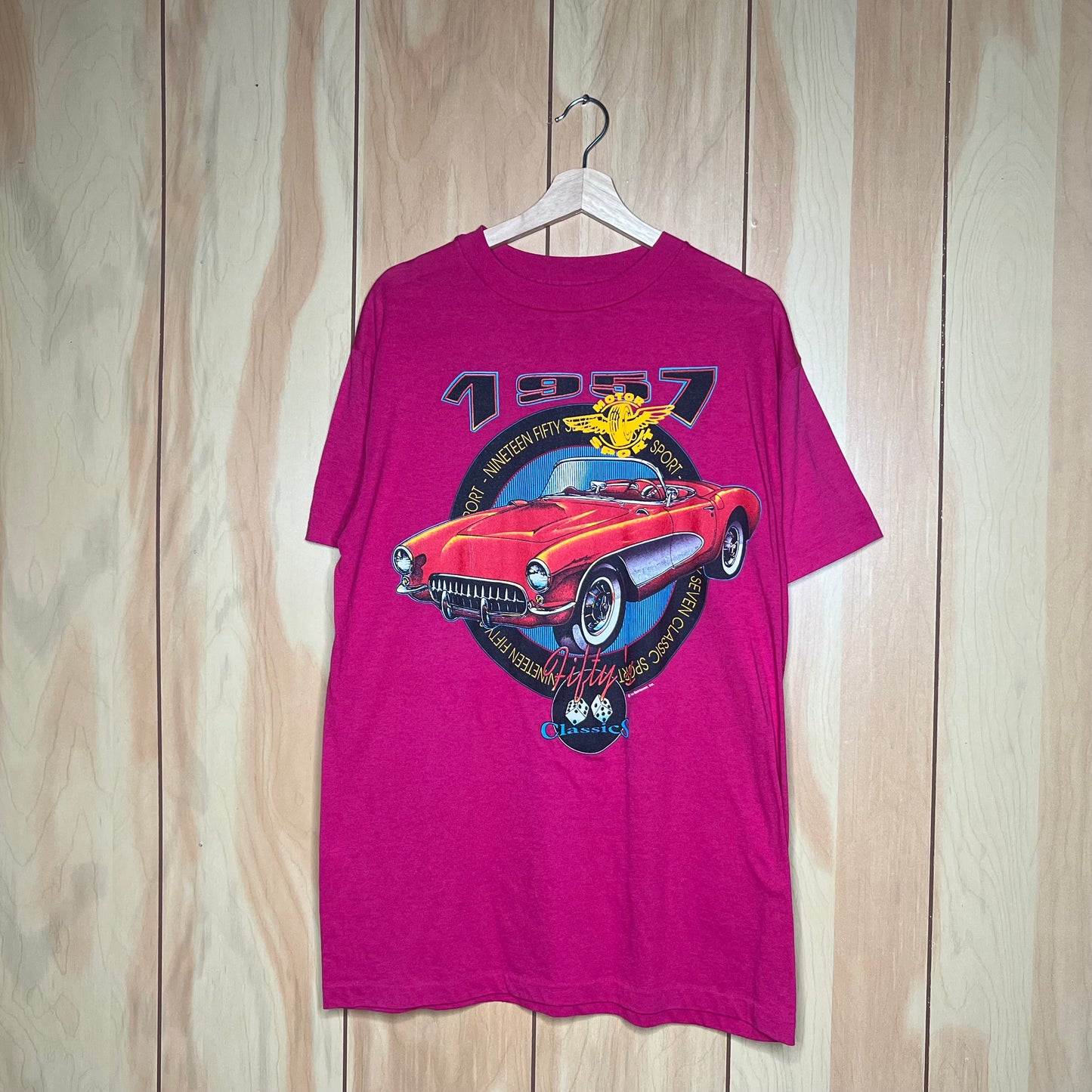90s Chevy Corvette C1 1957 Fifties Classics Car Shirt Size XL