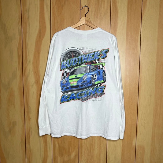 00s Porsche 911 997 GT Racing Group Long Sleeve Shirt Size XL