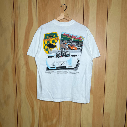 90s McLaren Auto Racing Kiwi Pocket Shirt Size Large