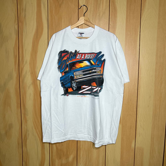 90s Chevy Z71 Square Body Truck Solid as a Rock Shirt Size XL