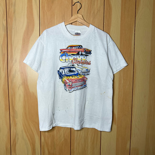 90s Chevy Classics Bel Air Thrashed Shirt Size Large