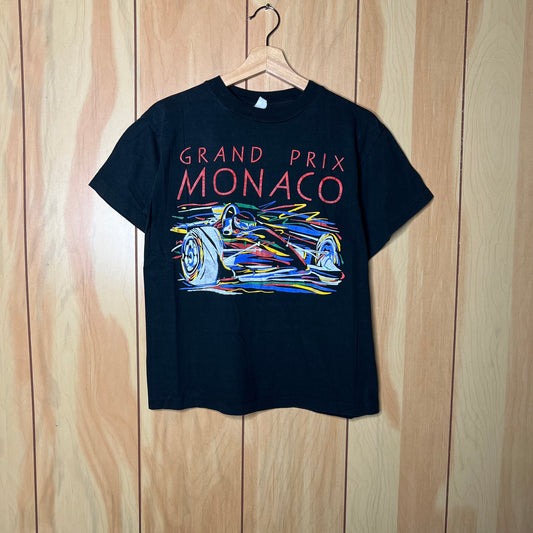 80s Grand Prix Monaco Artsy Formula One Shirt Size Small