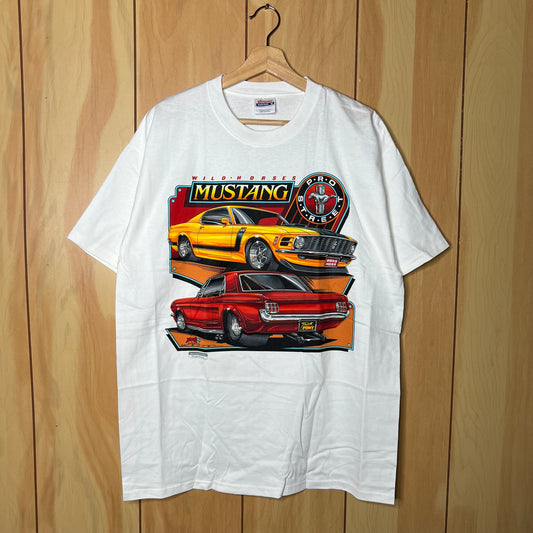 90s Ford Mustang Wild Horses Pro Street Shirt Size Large